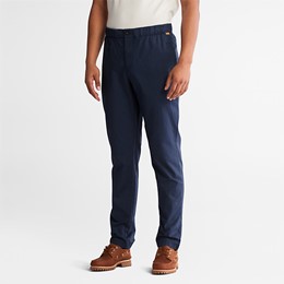Cotton/Linen Stretch Jogger Relaxed Tapered
