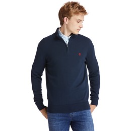 LS Williams River Cotton YD 1/4 Zip Sweater Regular