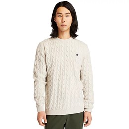 Phillips Brook Lambswool Cable Crew Sweater