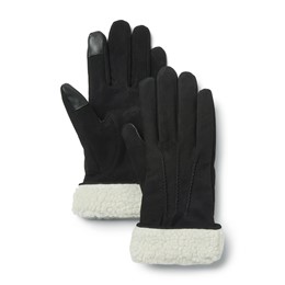 Leather Glove With Fleece