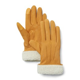 Leather Glove With Fleece