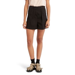 Solid Pleated Shorts